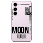 Samsung S23 A ticket to the moon Transparent Silicone TPU Θήκη