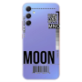Samsung A34 A ticket to the moon Transparent Silicone TPU Θήκη