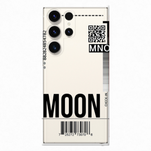 Samsung S23 Ultra A ticket to the moon Transparent Silicone TPU Θήκη