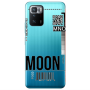 Xiaomi Poco X3 GT A ticket to the moon Transparent Silicone TPU Θήκη