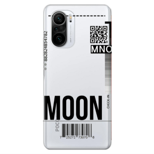 Xiaomi Poco F3 A ticket to the moon Transparent Silicone TPU Θήκη