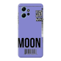 Xiaomi Redmi Note 12 4G A ticket to the moon Purple Colored Silicone TPU Θήκη