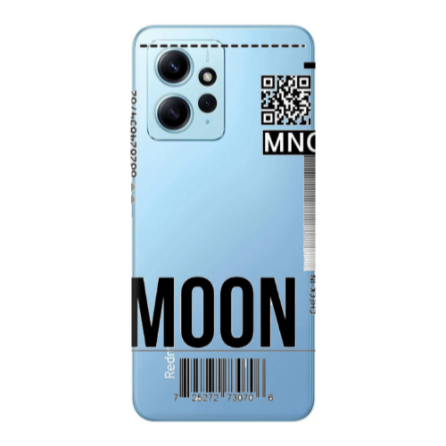 Xiaomi Redmi Note 12 4G A ticket to the moon Transparent Silicone TPU Θήκη