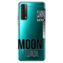Huawei P Smart 2021 A ticket to the moon Transparent Silicone TPU Θήκη