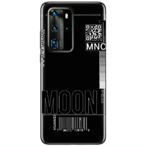 Huawei P40 Pro A ticket to the moon Transparent Silicone TPU Θήκη