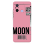 Xiaomi Redmi 12C A ticket to the moon Pink Colored Silicone TPU Θήκη