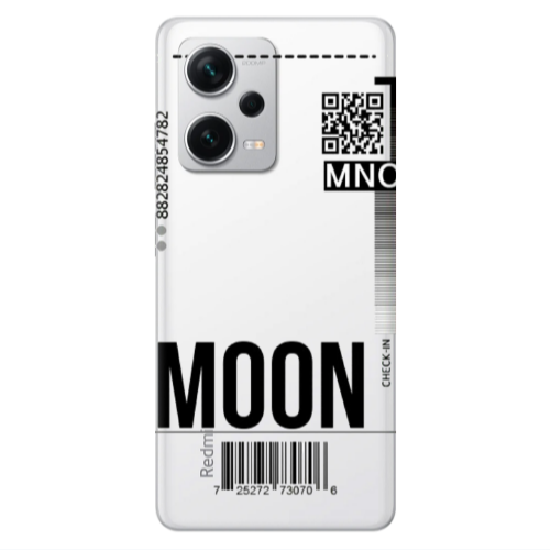 Xiaomi Redmi Note 12 5G A ticket to the moon Transparent Silicone TPU Θήκη