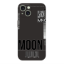 Apple iPhone 15 A ticket to the moon Black Colored Silicone TPU Θήκη