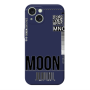 Apple iPhone 15 Plus A ticket to the moon Dark blue Colored Silicone TPU Θήκη