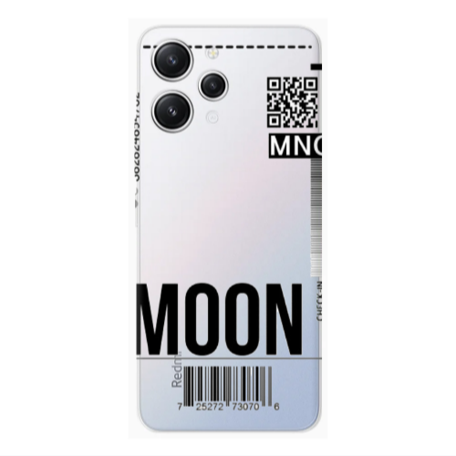 Xiaomi Redmi 12 A ticket to the moon Transparent Silicone TPU Θήκη