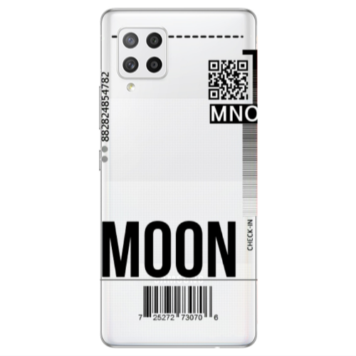 Samsung A42 5G A ticket to the moon Transparent Silicone TPU Θήκη