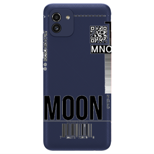 Samsung A03 A ticket to the moon Transparent Silicone TPU Θήκη