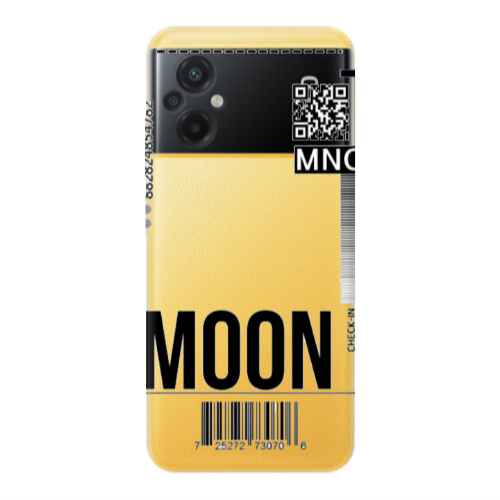 Xiaomi Poco M5 A ticket to the moon Transparent Silicone TPU Θήκη