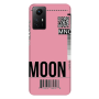 Xiaomi Redmi Note 12s A ticket to the moon Pink Colored Silicone TPU Θήκη