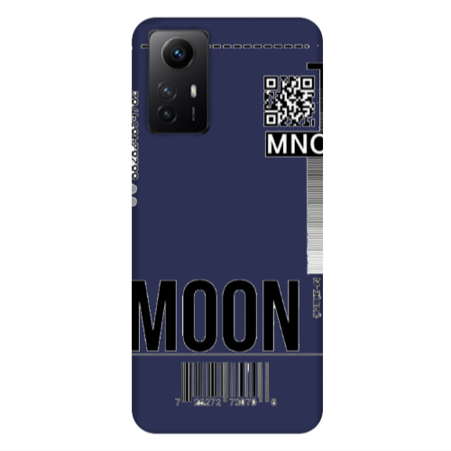 Xiaomi Redmi Note 12s A ticket to the moon Dark blue Colored Silicone TPU Θήκη