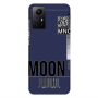 Xiaomi Redmi Note 12s A ticket to the moon Dark blue Colored Silicone TPU Θήκη