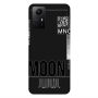 Xiaomi Redmi Note 12s A ticket to the moon Black Colored Silicone TPU Θήκη