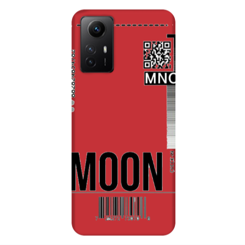 Xiaomi Redmi Note 12s A ticket to the moon Red Colored Silicone TPU Θήκη