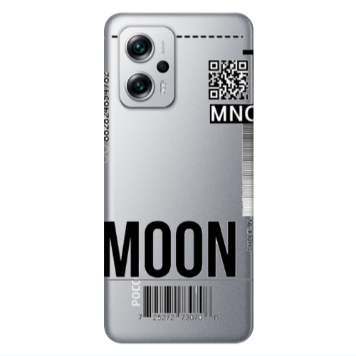 Xiaomi Poco X4 GT A ticket to the moon Transparent Silicone TPU Θήκη