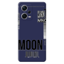 Xiaomi Poco X5 A ticket to the moon Dark blue Colored Silicone TPU Θήκη