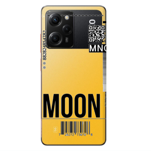 Xiaomi Poco X5 Pro A ticket to the moon Transparent Silicone TPU Θήκη