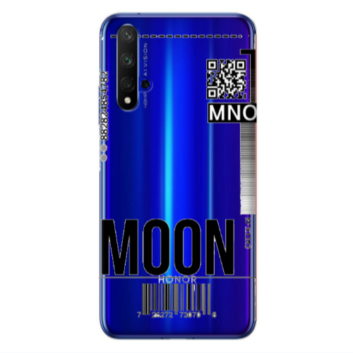 Huawei Nova 5 T A ticket to the moon Transparent Silicone TPU Θήκη