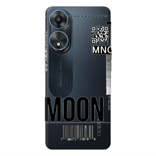 Oppo A 98 A ticket to the moon Transparent Silicone TPU Θήκη