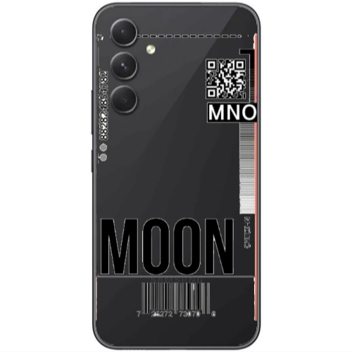 Samsung  Galaxy A05s A ticket to the moon Transparent Silicone TPU Θήκη