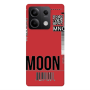 Xiaomi Redmi Note 13 5G A ticket to the moon Red Colored Silicone TPU Θήκη