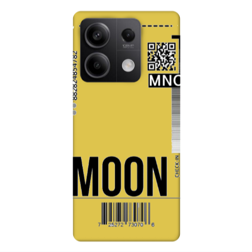 Xiaomi Redmi Note 13 5G A ticket to the moon Yellow Colored Silicone TPU Θήκη