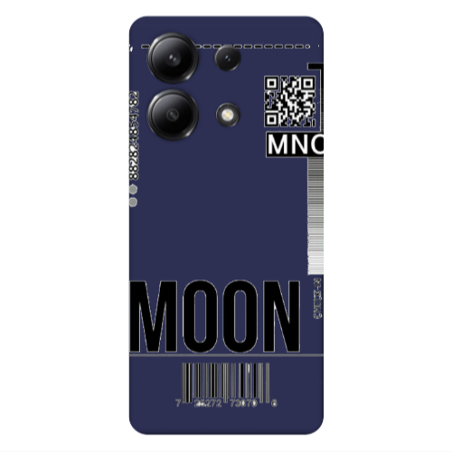 Xiaomi Redmi Note 13 4G A ticket to the moon Dark blue Colored Silicone TPU Θήκη