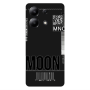 Xiaomi Redmi Note 13 4G A ticket to the moon Black Colored Silicone TPU Θήκη