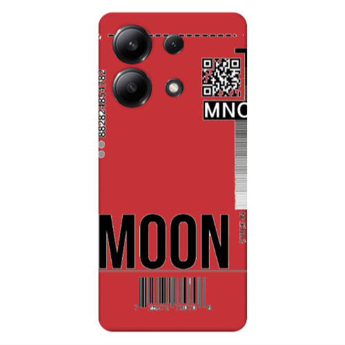 Xiaomi Redmi Note 13 4G A ticket to the moon Red Colored Silicone TPU Θήκη