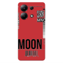 Xiaomi Redmi Note 13 4G A ticket to the moon Red Colored Silicone TPU Θήκη