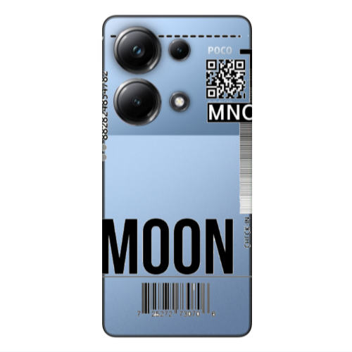 Xiaomi Poco M6 Pro 4G A ticket to the moon Transparent Silicone TPU Θήκη