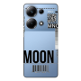 Xiaomi Poco M6 Pro 4G A ticket to the moon Transparent Silicone TPU Θήκη
