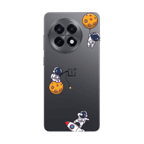Oneplus 13 5G Cute astronauts Transparent Silicone TPU Θήκη