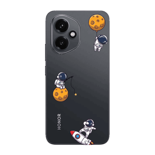 Honor Magic 400 Cute astronauts Transparent Silicone TPU Θήκη