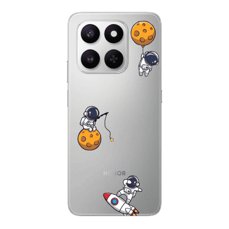 Honor Magic 400 Smart Cute astronauts Transparent Silicone TPU Θήκη