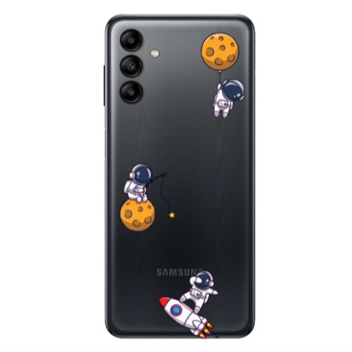 Samsung A13 5G Cute astronauts Transparent Silicone TPU Θήκη