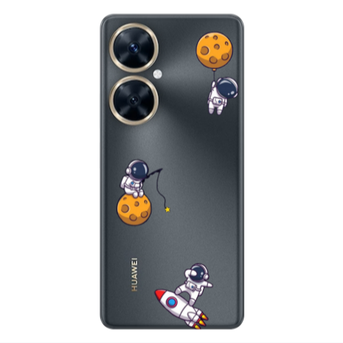 Huawei Nova 11i Cute astronauts Transparent Silicone TPU Θήκη