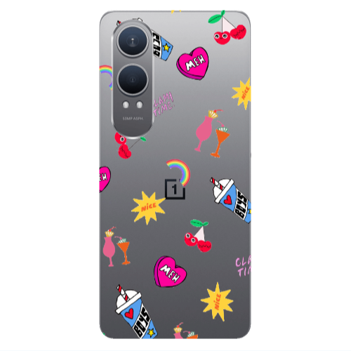 Oneplus Nord Ce 4 lite glam time Transparent Silicone TPU Θήκη