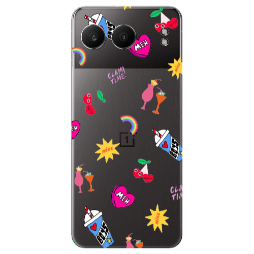 Oneplus Nord 4 glam time Transparent Silicone TPU Θήκη