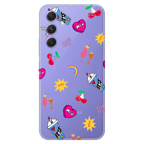 Samsung A56 glam time Transparent Silicone TPU Θήκη