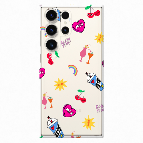Samsung S25 Ultra glam time Transparent Silicone TPU Θήκη