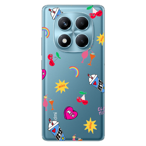 Xiaomi Redmi Note 14 Pro glam time Transparent Silicone TPU Θήκη