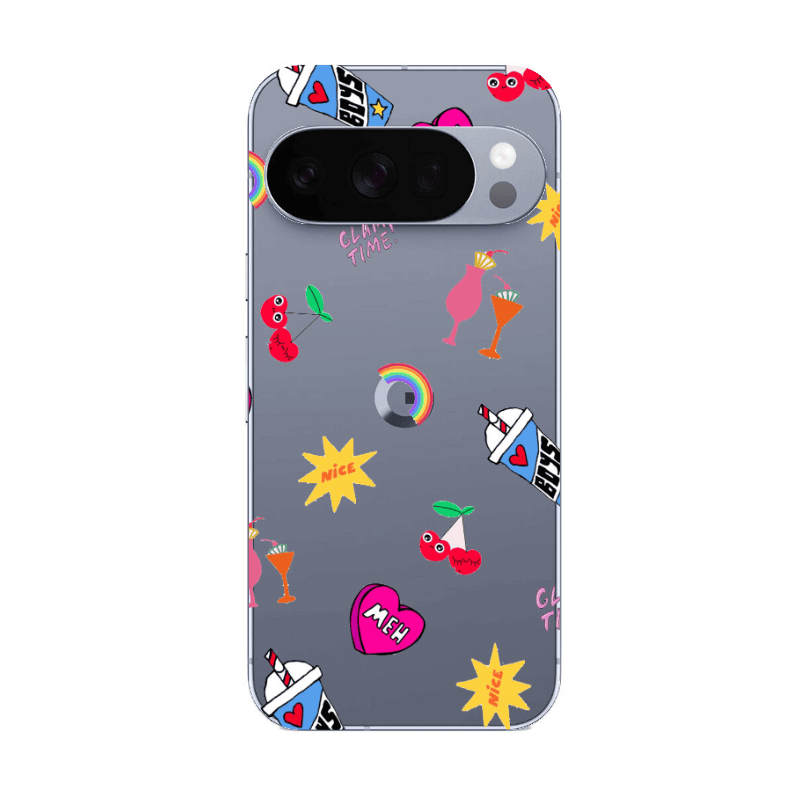 Google Pixel 10 Pro glam time Transparent Silicone TPU Θήκη