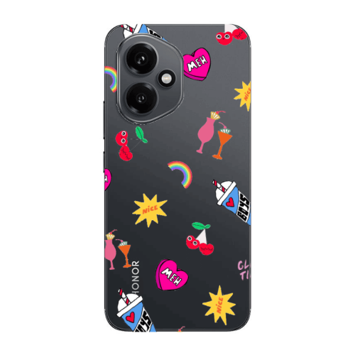 Honor Magic 400 glam time Transparent Silicone TPU Θήκη