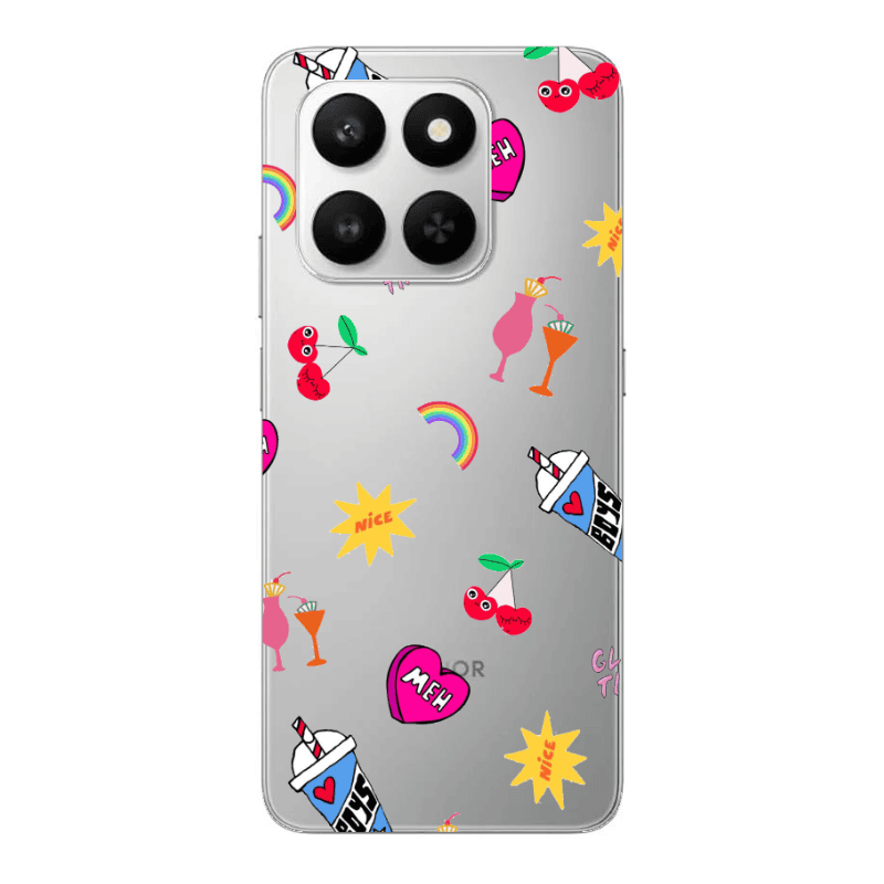 Honor Magic 400 Smart glam time Transparent Silicone TPU Θήκη