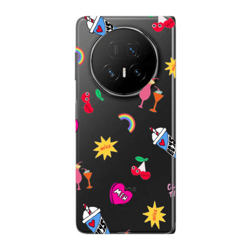 Honor Magic V5 glam time Transparent Silicone TPU Θήκη